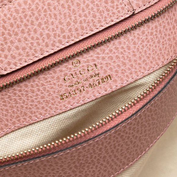 Pre-Loved Gucci Medium Leather Swing Tote - Picture 5 of 7